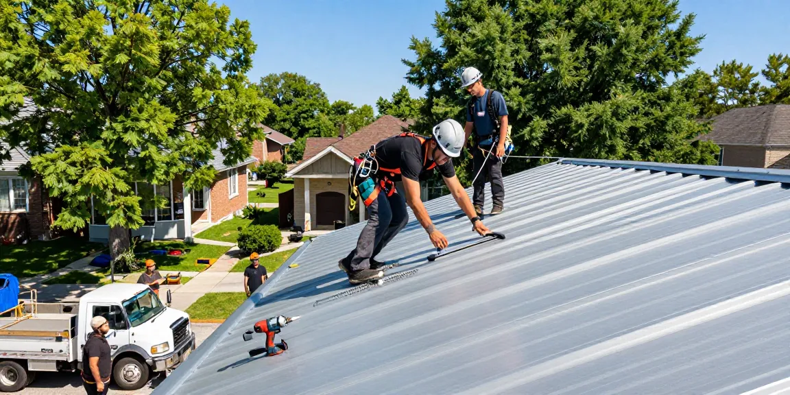 Metal roofing Toronto installation by professional roofers ensuring quality and durability.